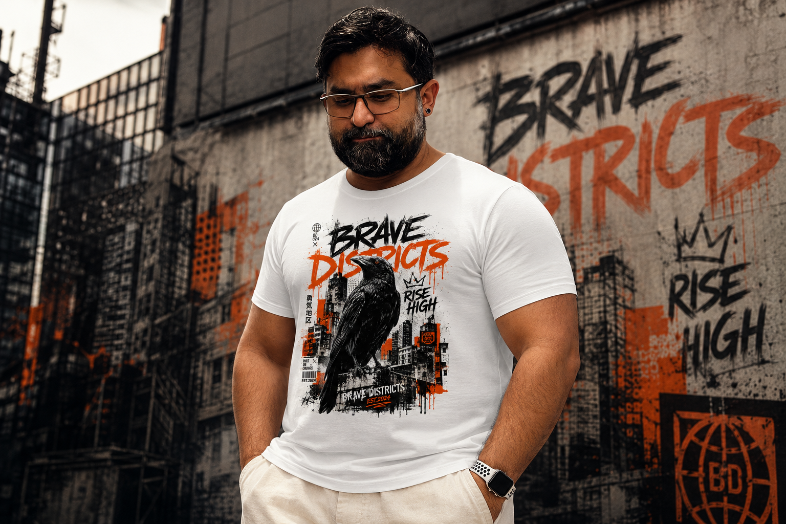 Polera Brave Districts Rise High